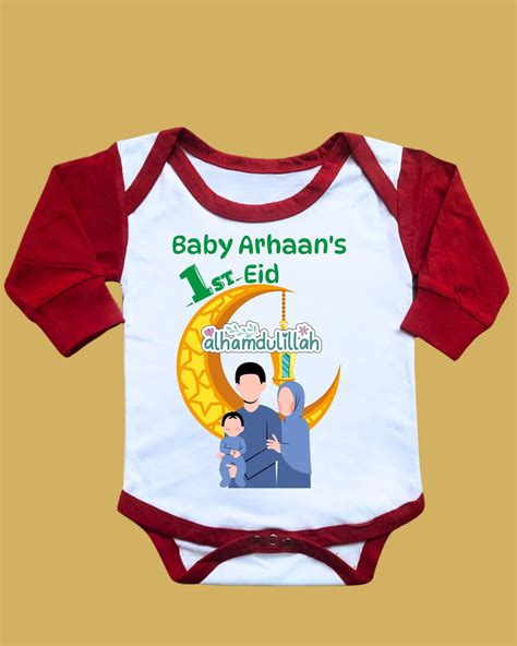 Eid al-Adha Baby Boy Romper – Custom Outfit Gift| Custom Cotton Rompers ...