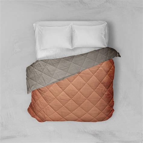 LABHAM® Reversible Ultra-Soft Duvet Comforter All Season(250gsm) (Peach ...