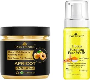 PARK DANIEL Apricot Scrub & Ubtan Face Wash Removes Dead Skin Cell ...