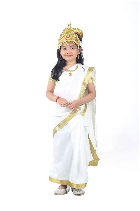 Buy BookMyCostume Mahagauri Parvati Mata Hindu Goddess Girls & Adults ...