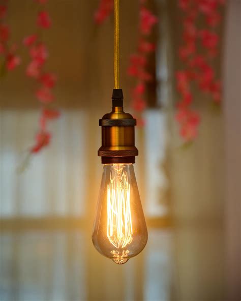 Homesake® ST64 Pear Shape Edison Bulb Pendant Light | Industrial Hangi ...