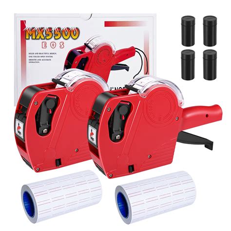 Amazon.com: LonXFan Price Gun, 2 Pack Pricing Gun - 8 Digits Price Tag ...