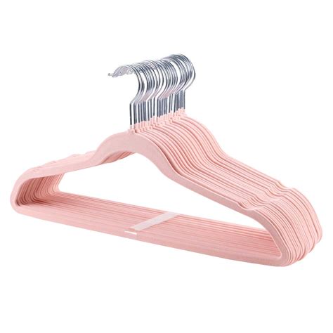 50-Pack Velvet Suit Hangers, Pink