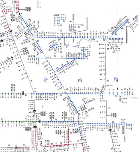 全国铁路管辖线路示意图 - 中国地图全图 - 地理教师网
