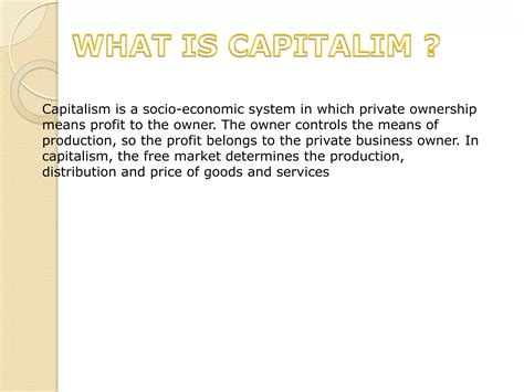 MERCANTILISM VS CAPITALISM | PPTX