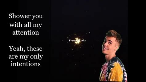 Justin Bieber - Intentions (Acoustic Lyrics) - YouTube