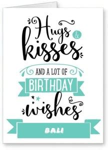 Midas Craft Happy Birthday Bali ….06 Bithday Message Greeting Card ...