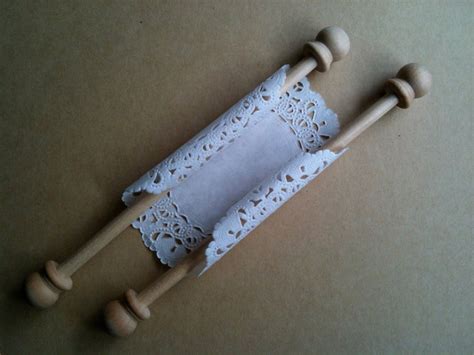 Buy 5 Pairs of 6" Wood Scroll Rods With End Caps for DIY Wedding ...