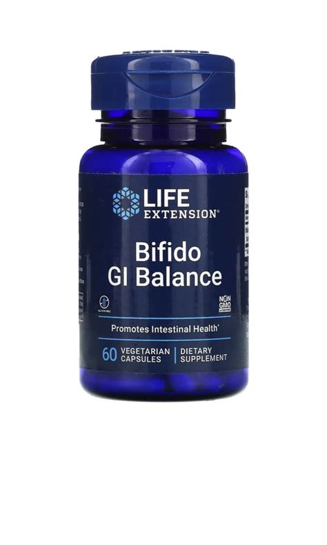 Пробиотик для Поддержания Здоровья ЖКТ LIFE EXTENSION Bifido GI Balance ...