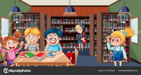 Library Cartoon 的图像结果