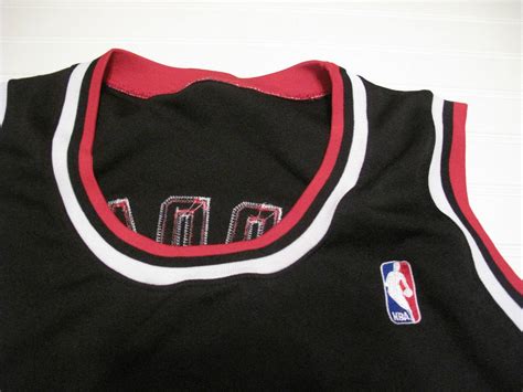 MICHAEL JORDAN CHICAGO BULLS 23 JERSEY SZ 54 Black Mitchell & Ness 97 ...