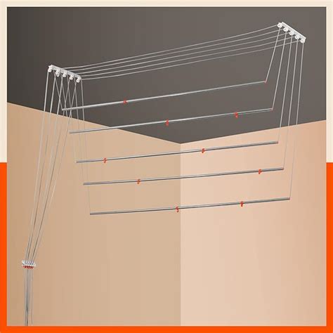 Bathla Mobidry Exa Stainless Steel Ceiling Cloth Dryer | Compact Design ...