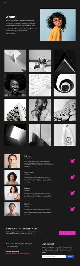 Amazing portfolio CSS Template