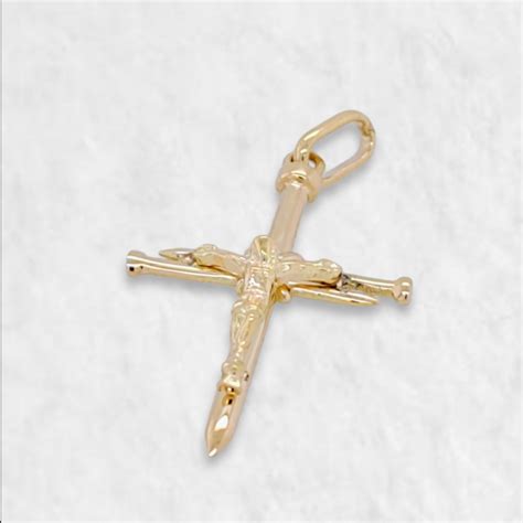 Crucifijo (17 x 25 mm) Clavos - Oro Amarillo 18Kts - EUROGEMS