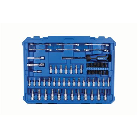 Kobalt 297-Piece Standard (SAE) and Metric Polished Chrome Mechanics ...
