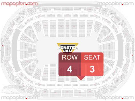 Raleigh Lenovo Center detailed interactive seating chart with seat ...