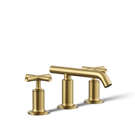 KOHLER Purist Vibrant Brushed Moderne Brass Widespread 2-handle ...