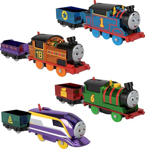 Buy Thomas & Friends Motorized Toy Trains, Set of 4 Engines Thomas Nia ...
