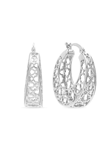 TrueSilver - Buy 925 Sterling Silver Small Mesh Filigree Handmade Round ...
