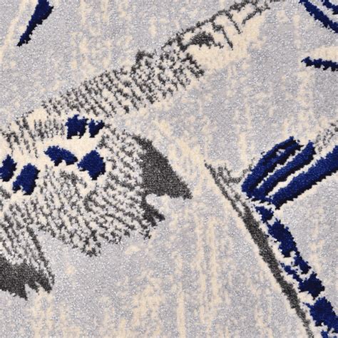 TAPETE 2 M X 2,50 M SPECTRUM KONKRET/AZUL COBALTO | Tok&Stok