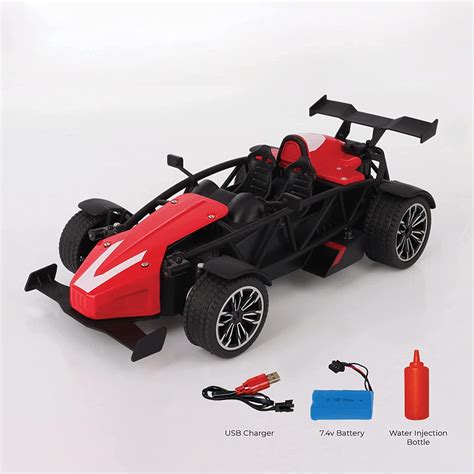 Buy Playzu F1 Remote Control Die Cast With Mist Spray Racing Car – Red ...
