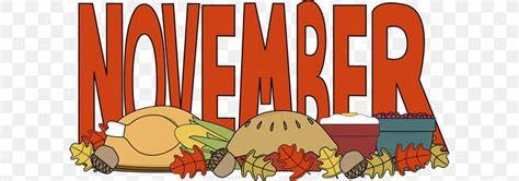 November Month Clip Art