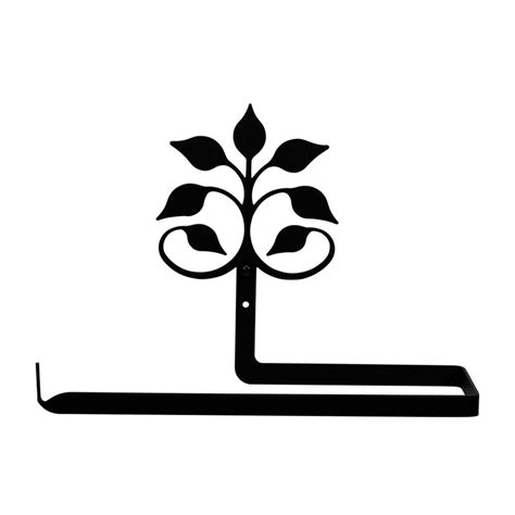 Iron Leaf Fan Horizontal Wall Mount Kitchen Paper Towel Holder - Heavy ...