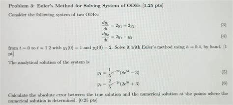 Image result for Euler Method for 2nd Order Odes in Python