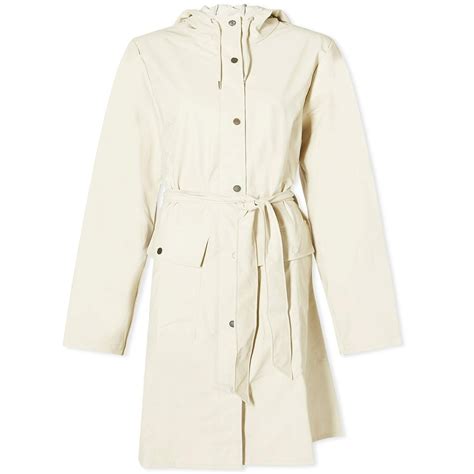 Rains Women's Curve Belted Rain Coat in Dune Rains