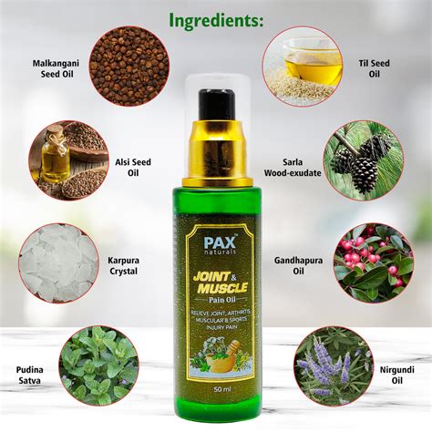 Pax Naturals Joint & Muscle Pain Oil| Buy Ayurvedic Pain Oil Online in ...