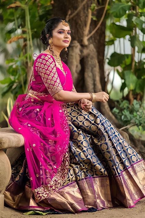 Un-stitched Half Saree designs