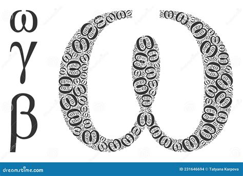 Omega Greek Symbol Capital Letter Uppercase Font Icon In Circle Round ...