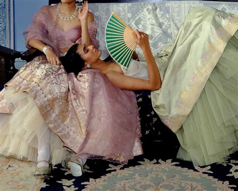 Inspired by 18th-century French rococo art, luxury handloom clothing ...