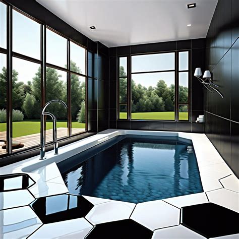 15 Black Pool Tile Ideas