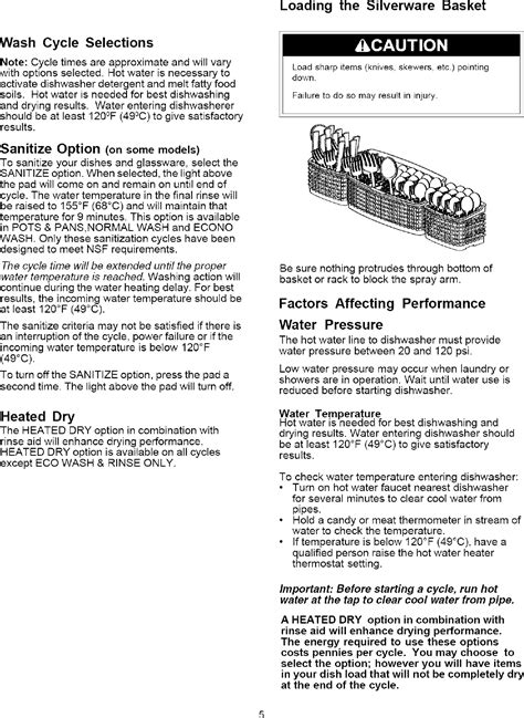 Frigidaire FDB1050REB4 User Manual DISHWASHER Manuals And Guides L0806952