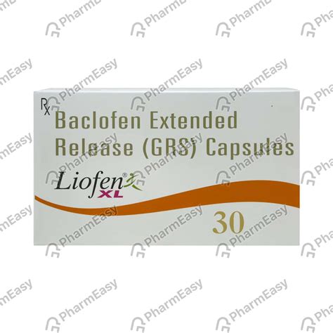 Liofen Xl 30 MG Capsule (10): Uses, Side Effects, Price & Dosage ...