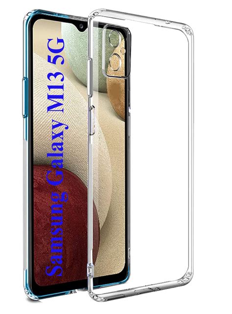 Brussel Crystel Clear Samsung Galaxy M13 5G Back Cover Case|Protective ...