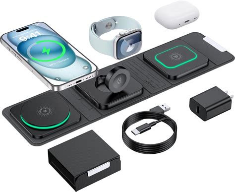 Amazon.com: Houego Wireless Charger for iPhone - 3 in 1 Charging ...