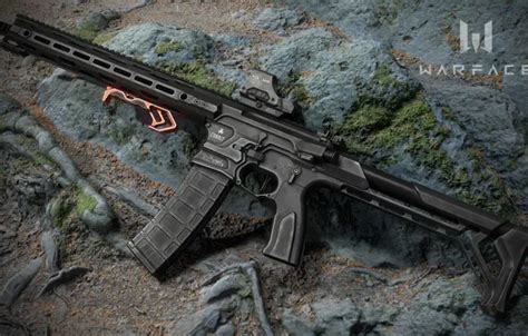 Download wallpaper rendering, weapons, rifle, weapon, render, custom ...