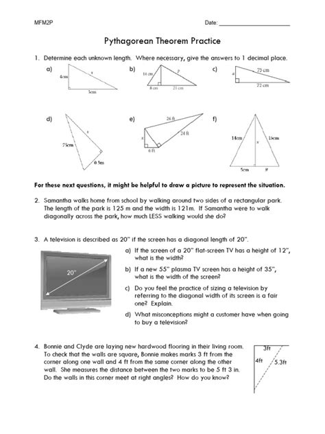 Image result for Pythagorean Theorem Classifying Pg 2.Pdf Answers