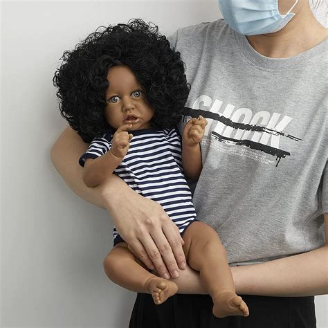 Buy Miaio Lifelike Reborn Baby Dolls , Black African American Realistic ...