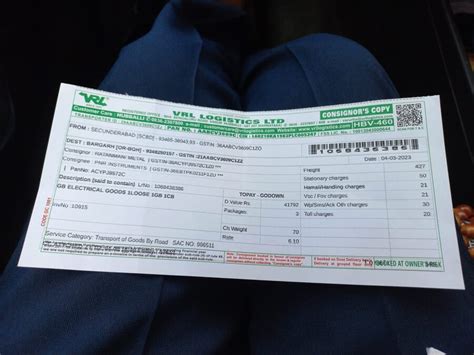 VRL Logistics / VRL Group — Missing or lost consignment