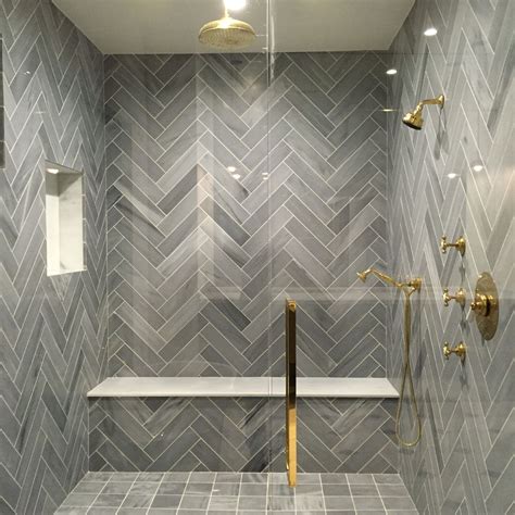 Herringbone Pattern Shower - Pattern Tips Archive