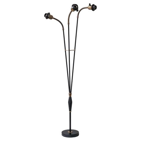 Early 1960's Parchment 3-way Floor Lamp at 1stDibs