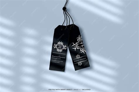 Premium PSD | Label tag mockup psd