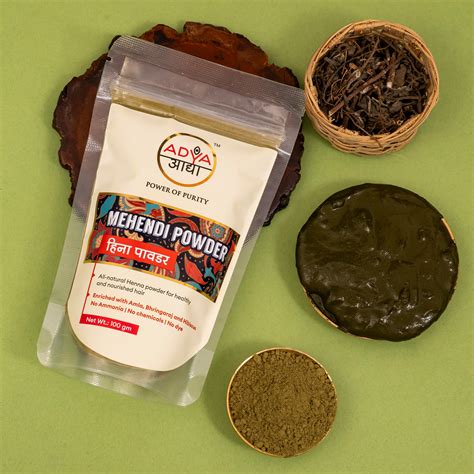 Adya Herbals Mehendi Hair Powder For Natural Conditioning