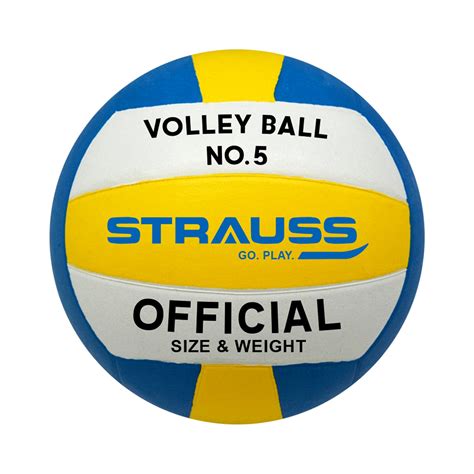 STRAUSS Sports Volleyball Size 5 Soft Ball | Men All Age Group | Indoo ...
