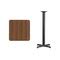 Emma and Oliver 24" Square Laminate Table Top with 22"x22" Bar Height ...