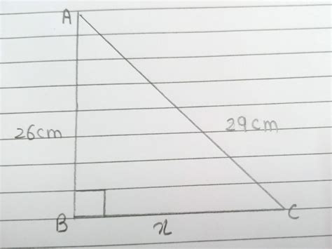Use Pythagoras Theorem and solve. I will mark you as brainliest and ...