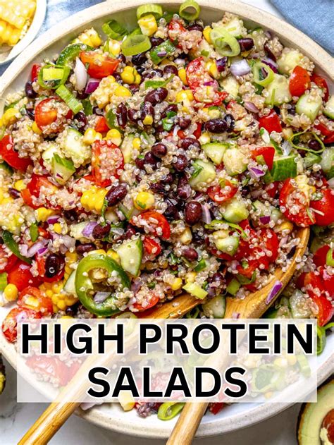 21 High-Protein Salads That Actually Keep You Full - The Plant Based School